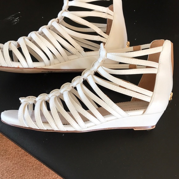GUC Comfortview white wedge cage sandal - Picture 2 of 6